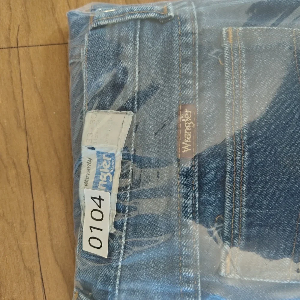 Wrangler Jeans Mens 33x30 Blue Vintage 85311PW Straight Leg Denim Made in USA